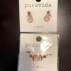 Pura Vida earrings and necklace set